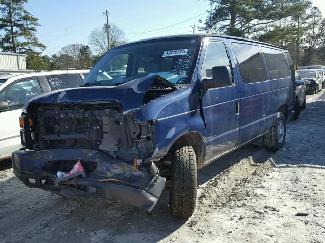 1FMNE11W39DA62445 - 2009 FORD ECONOLINE BLUE photo 2