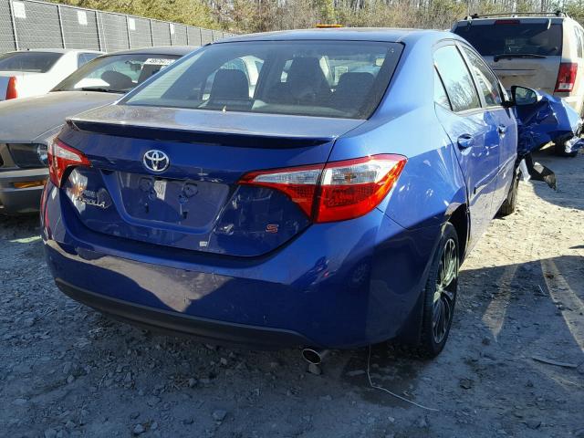 2T1BURHE7GC646895 - 2016 TOYOTA COROLLA L BLUE photo 4