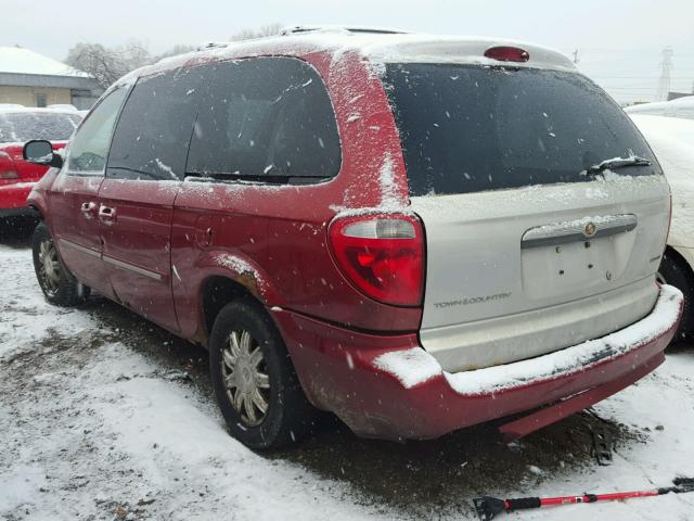 2A4GP54L17R222620 - 2007 CHRYSLER TOWN & COU RED photo 3