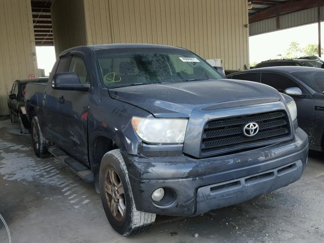 5TFBV54137X017712 - 2007 TOYOTA TUNDRA DOU GRAY photo 1