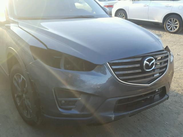 JM3KE2DY7G0795183 - 2016 MAZDA CX-5 GT GRAY photo 9