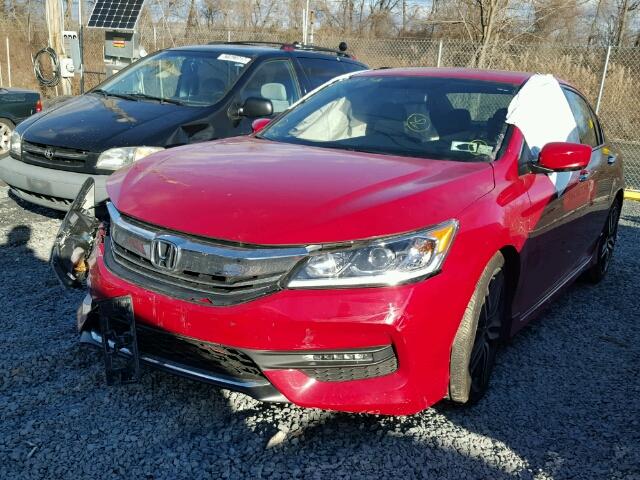 1HGCR2F14HA223678 - 2017 HONDA ACCORD SPO RED photo 2