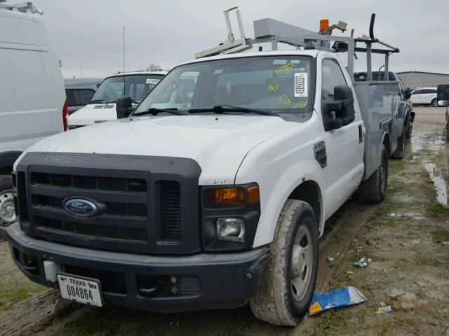 1FDSF30598EC32739 - 2008 FORD F350 SRW S WHITE photo 2