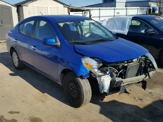 3N1CN7AP9CL946059 - 2012 NISSAN VERSA S BLUE photo 1