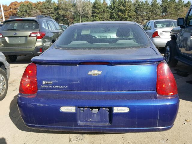 2G1WM15K369273441 - 2006 CHEVROLET MONTE CARL BLUE photo 9