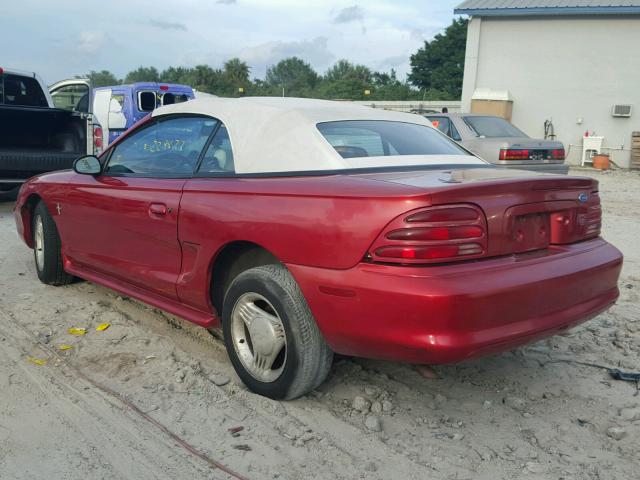 1FALP4446SF251463 - 1995 FORD MUSTANG RED photo 3