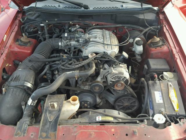 1FALP4446SF251463 - 1995 FORD MUSTANG RED photo 7