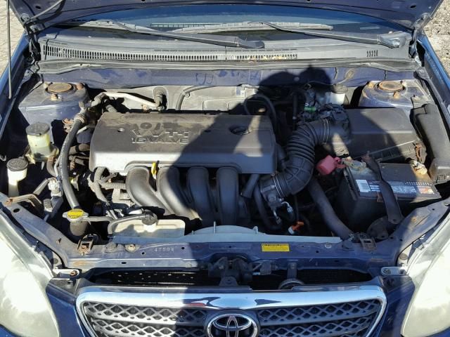 1NXBR32E45Z491564 - 2005 TOYOTA COROLLA CE BLUE photo 7