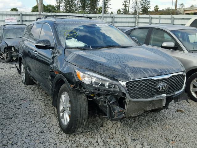 5XYPG4A38GG076189 - 2016 KIA SORENTO LX BLACK photo 1