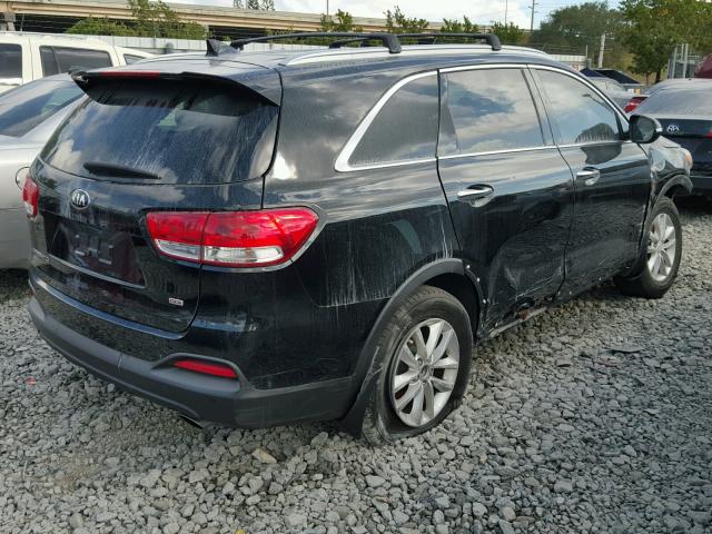 5XYPG4A38GG076189 - 2016 KIA SORENTO LX BLACK photo 4