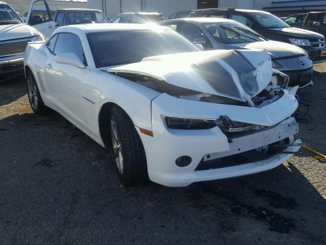 2G1FB1E38E9192058 - 2014 CHEVROLET CAMARO LT WHITE photo 1