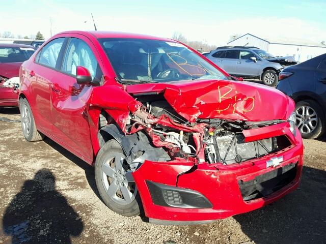 1G1JA5SH6D4112195 - 2013 CHEVROLET SONIC LS RED photo 1