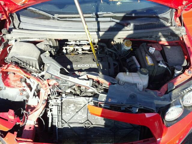 1G1JA5SH6D4112195 - 2013 CHEVROLET SONIC LS RED photo 7