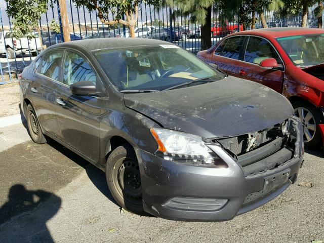 3N1AB7AP2DL695807 - 2013 NISSAN SENTRA S GRAY photo 1