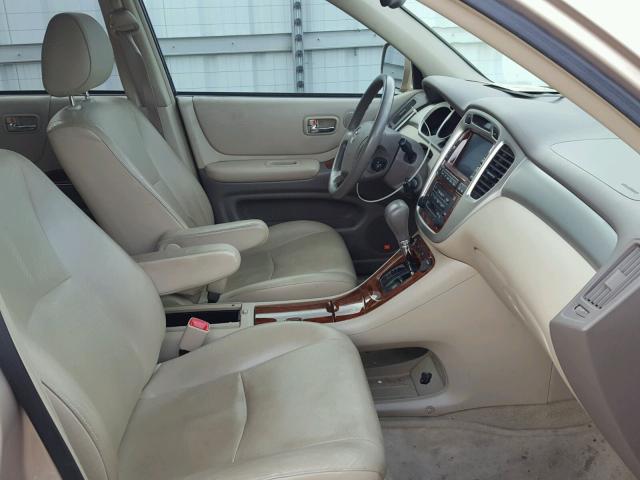 JTEEP21A040029665 - 2004 TOYOTA HIGHLANDER BROWN photo 5