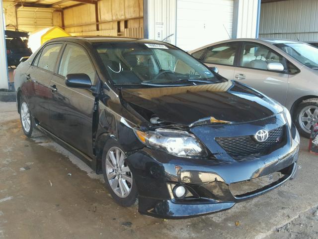 1NXBU40E29Z112316 - 2009 TOYOTA COROLLA BA BLACK photo 1