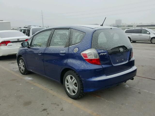 JHMGE8H29AC012120 - 2010 HONDA FIT BLUE photo 3