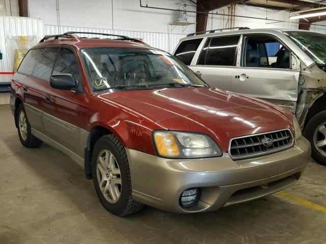 4S3BH675336652036 - 2003 SUBARU LEGACY OUT RED photo 1