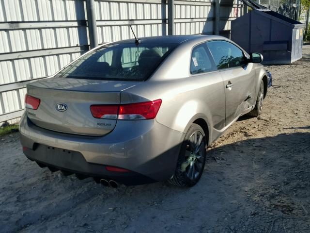 KNAFW6A34B5327279 - 2011 KIA FORTE SX GRAY photo 4