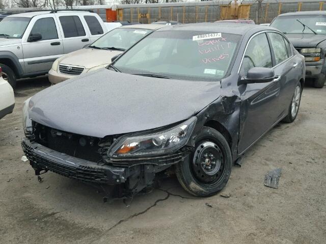 1HGCR2F73DA087011 - 2013 HONDA ACCORD EX GRAY photo 2