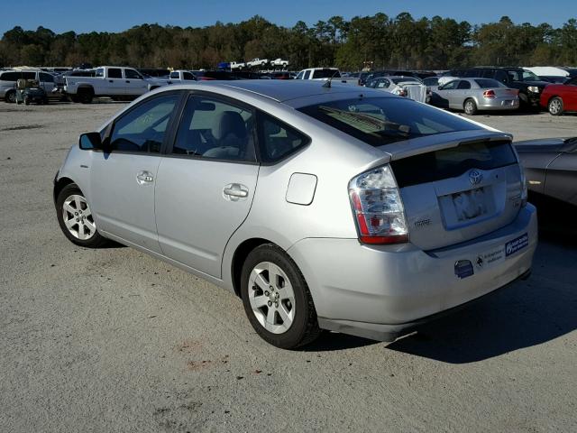 JTDKB20U277593878 - 2007 TOYOTA PRIUS SILVER photo 3