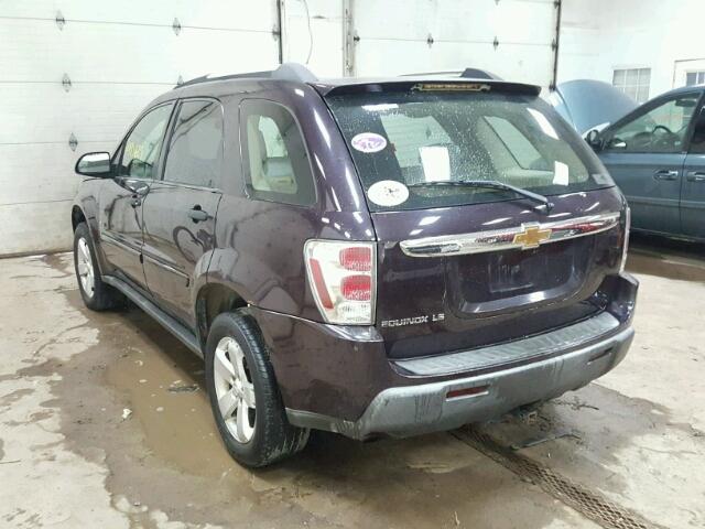 2CNDL13F566007567 - 2006 CHEVROLET EQUINOX LS BLACK photo 3