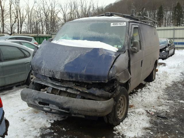 1FTRE14W56HA70990 - 2006 FORD ECONOLINE BLUE photo 2