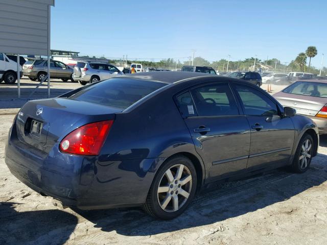 1N4BA41E74C927143 - 2004 NISSAN MAXIMA SE BLUE photo 4