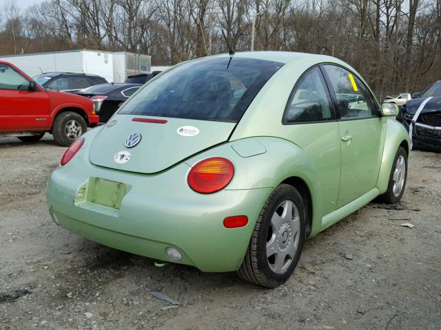 3VWCK21C31M420293 - 2001 VOLKSWAGEN NEW BEETLE 绿色 照片 4