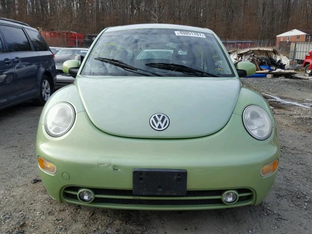 3VWCK21C31M420293 - 2001 VOLKSWAGEN NEW BEETLE GREEN photo 9