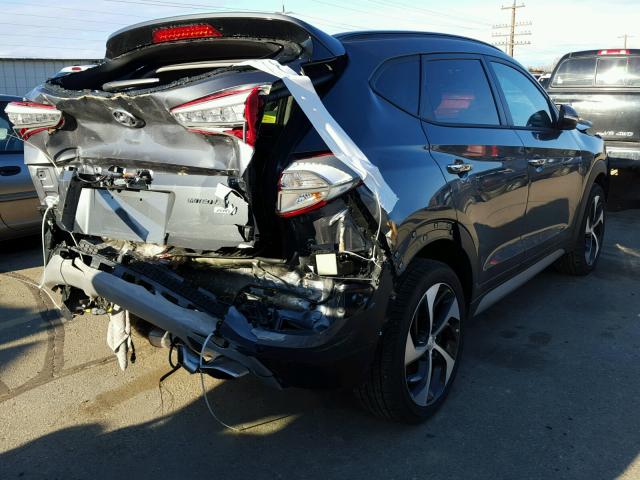 KM8J3CA23HU499292 - 2017 HYUNDAI TUCSON LIM GRAY photo 4