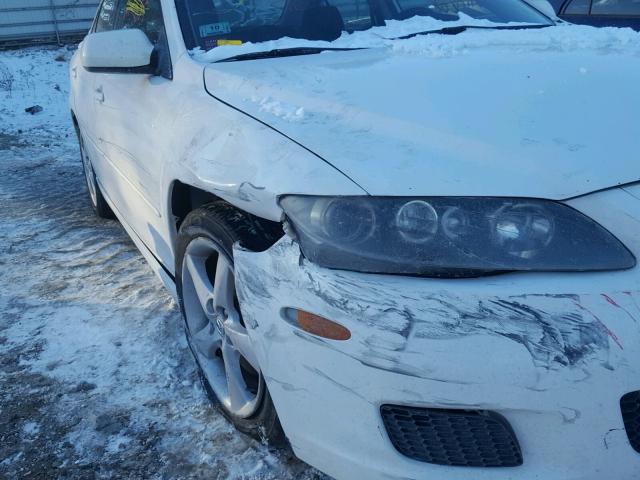 1YVHP80C475M25221 - 2007 MAZDA 6 I WHITE photo 9