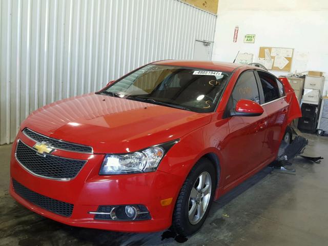 1G1PC5SB3E7319434 - 2014 CHEVROLET CRUZE LT RED photo 2