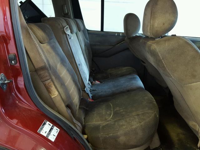 5N1AR18U19C601982 - 2009 NISSAN PATHFINDER RED photo 6