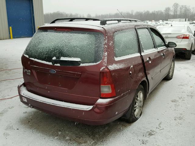 1FAHP36N57W139332 - 2007 FORD FOCUS ZXW MAROON photo 4