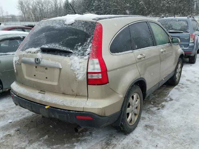 JHLRE48767C082927 - 2007 HONDA CR-V EXL TAN photo 4