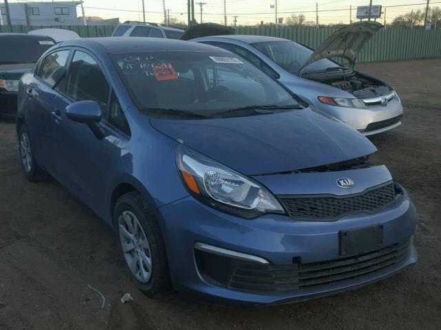 KNADM4A32G6539634 - 2016 KIA RIO LX BLUE photo 1