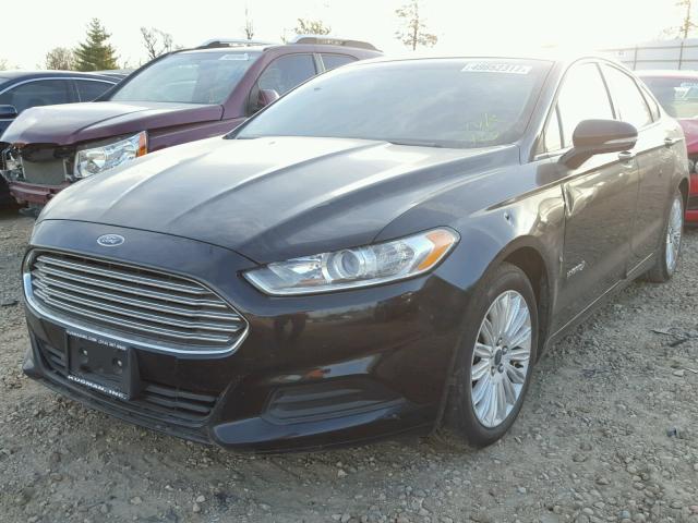 3FA6P0LU7GR156668 - 2016 FORD FUSION SE BLACK photo 2