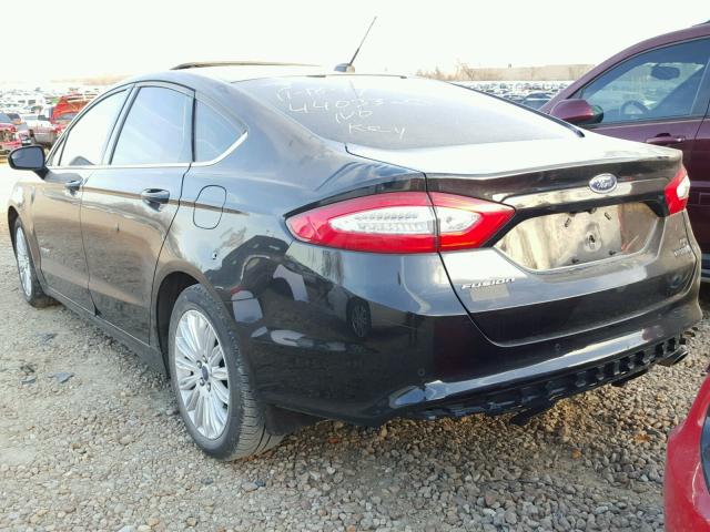 3FA6P0LU7GR156668 - 2016 FORD FUSION SE BLACK photo 3