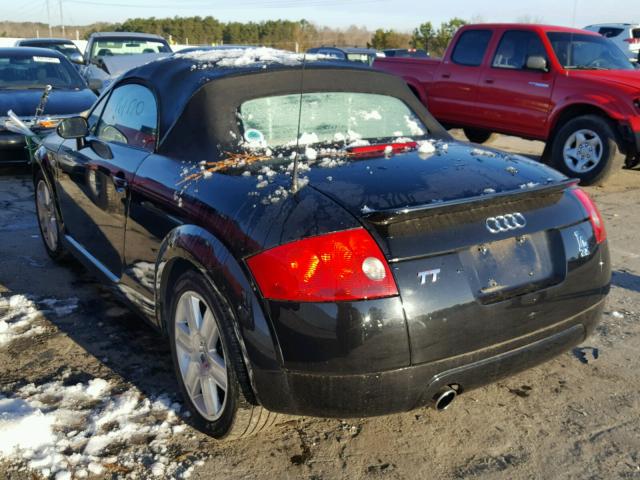 TRUTC28N151001620 - 2005 AUDI TT BLACK photo 3