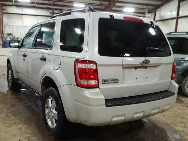 1FMCU03Z88KE52169 - 2008 FORD ESCAPE XLT BEIGE photo 3