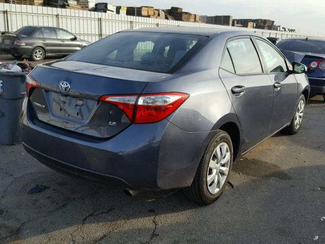 5YFBURHE3FP314838 - 2015 TOYOTA COROLLA L CHARCOAL photo 4