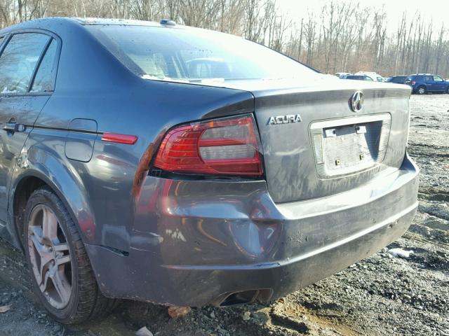 19UUA662X7A042370 - 2007 ACURA TL GRAY photo 9