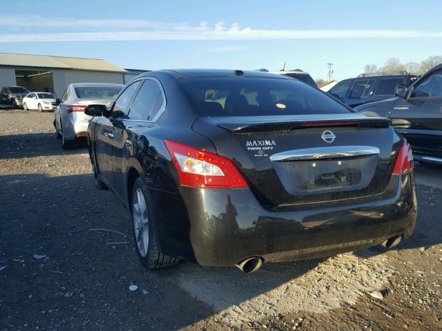 1N4AA51E19C805757 - 2009 NISSAN MAXIMA S BLACK photo 3