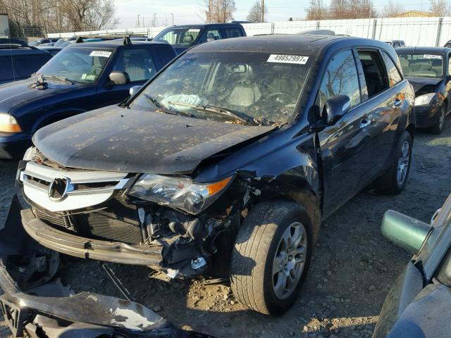 2HNYD28279H520711 - 2009 ACURA MDX BLACK photo 2