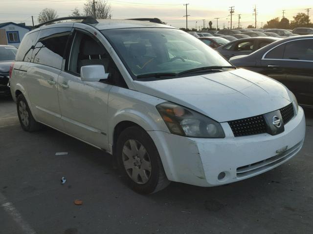 5N1BV28U26N110780 - 2006 NISSAN QUEST S WHITE photo 1