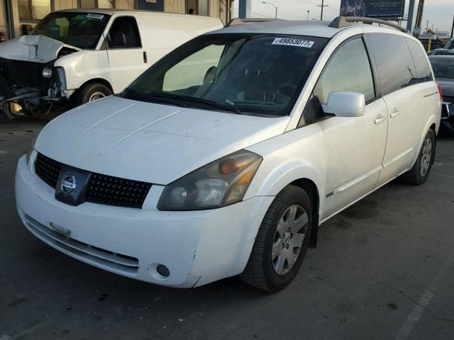 5N1BV28U26N110780 - 2006 NISSAN QUEST S WHITE photo 2