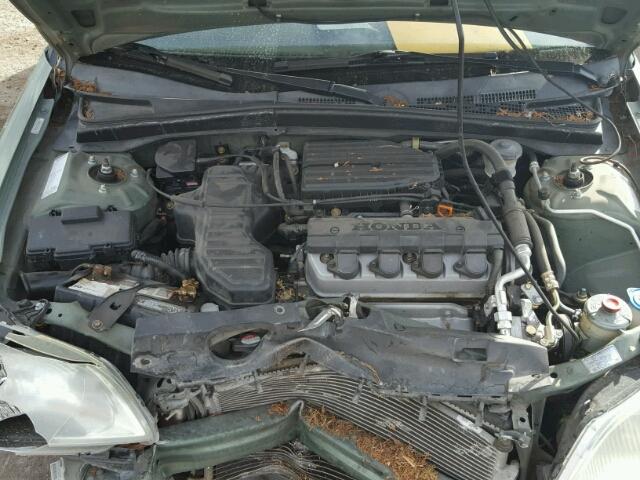 2HGES16573H586514 - 2003 HONDA CIVIC LX GREEN photo 7