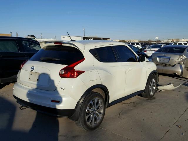 JN8AF5MR3BT003473 - 2011 NISSAN JUKE S WHITE photo 4