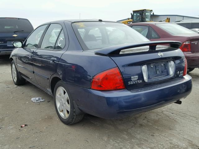 3N1CB51D06L610677 - 2006 NISSAN SENTRA 1.8 BLUE photo 3